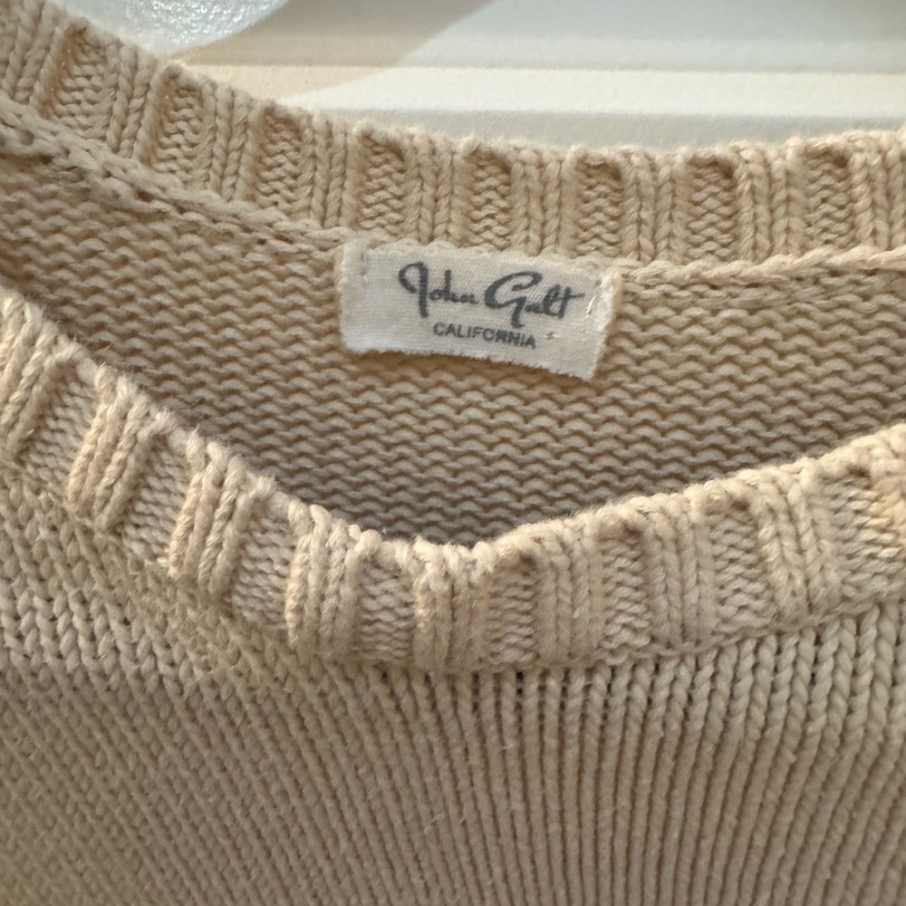 Brandy Melville Cream Crew Neck Sweater